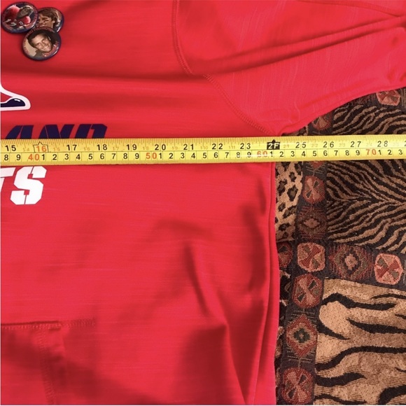 NFL New England Patriots size XL red hooded sweatshirt OG graphics GO PATRIOTS! - Picture 6 of 15